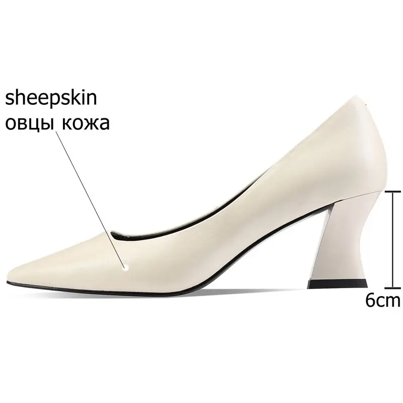ALLBITEFO elegant genuine leather high heels office women shoes pointed toe thick heel women high heel shoes
ALLBITEFO elegant genuine leather high heels office women shoes pointed toe thick heel women high heel shoes