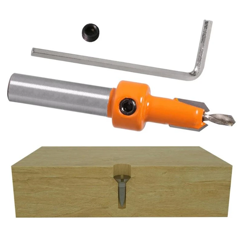 Woodworking Countersink Drill Bit 8mm Round Shank HSS Drilling Pilot Hole Chamfering Tool For Wood Milling Cutter
Woodworking Countersink Drill Bit 8mm Round Shank HSS Drilling Pilot Hole Chamfering Tool For Wood Milling Cutter