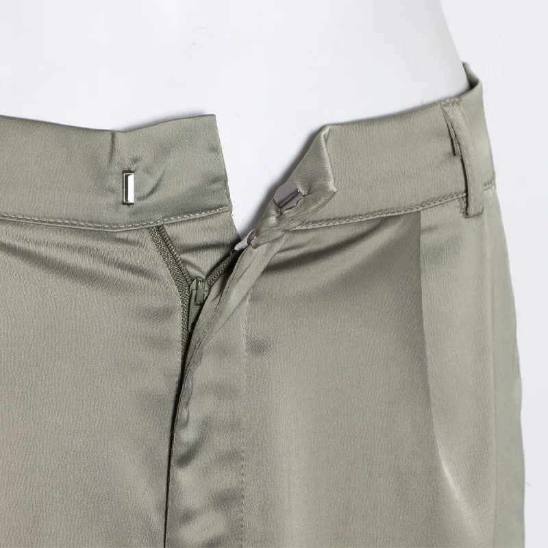 Office Lady Casual 2021 Fashion High Waist Green Full Length spring Pant straight female trousers
Office Lady Casual 2021 Fashion High Waist Green Full Length spring Pant straight female trousers