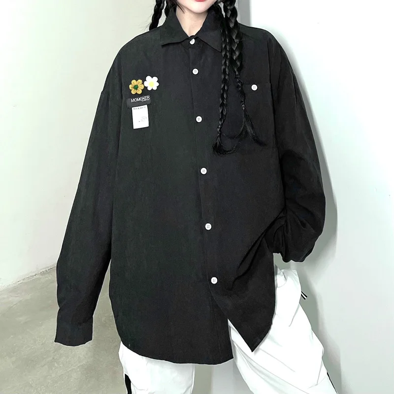 Blouse Women Lapel 2021 Spring Chic Applique Batwing Sleeve Plus Size Clothing Single Breasted Boyfriend Style Tops Button
Blouse Women Lapel 2021 Spring Chic Applique Batwing Sleeve Plus Size Clothing Single Breasted Boyfriend Style Tops Button