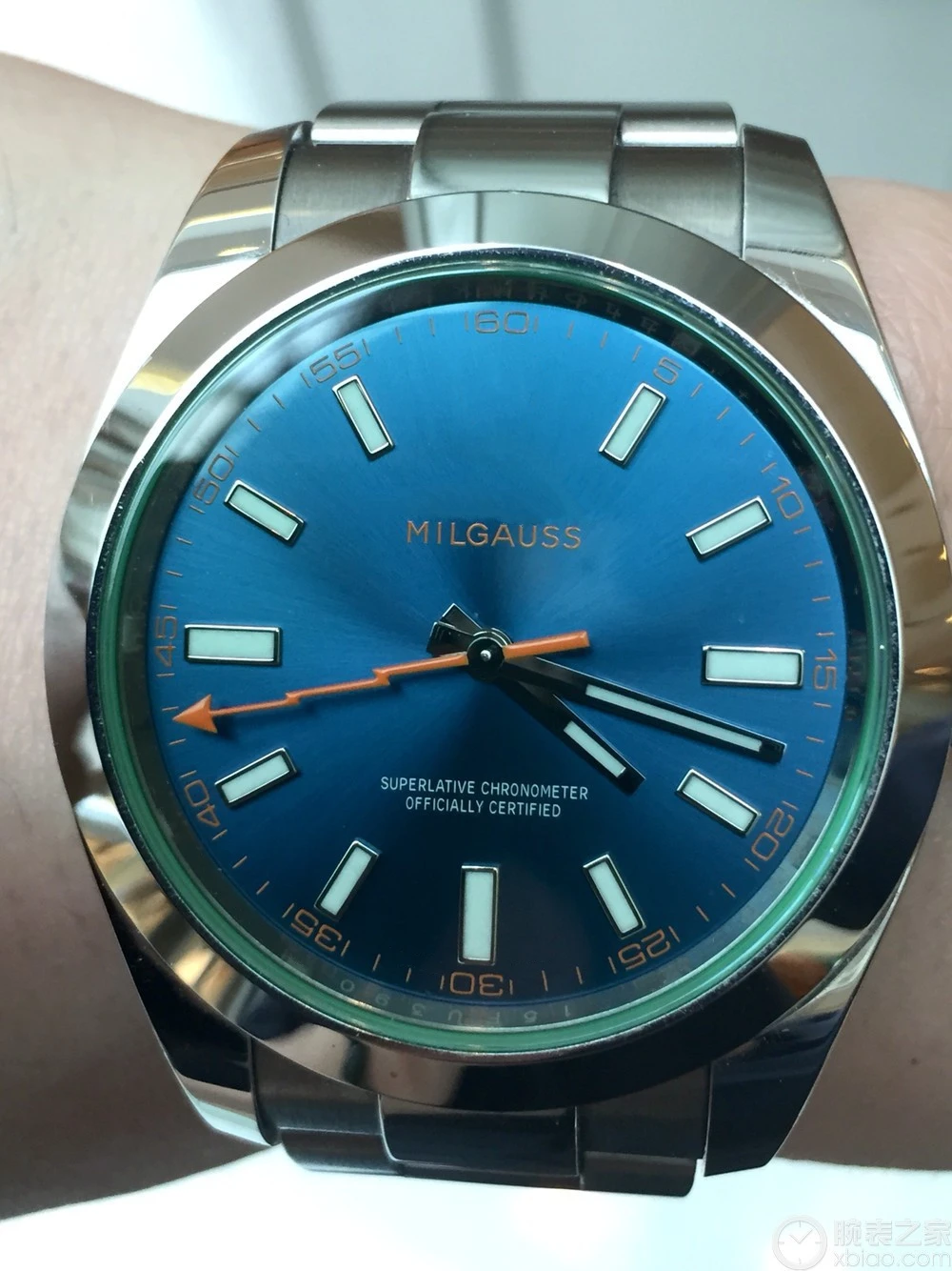 Luxury Brand New Milgausses 116400GV Z-Blue Dial Men's Watch 40mm Automatic Mechanical Watches Green Stainless Steel Sapphire
Luxury Brand New Milgausses 116400GV Z-Blue Dial Men's Watch 40mm Automatic Mechanical Watches Green Stainless Steel Sapphire