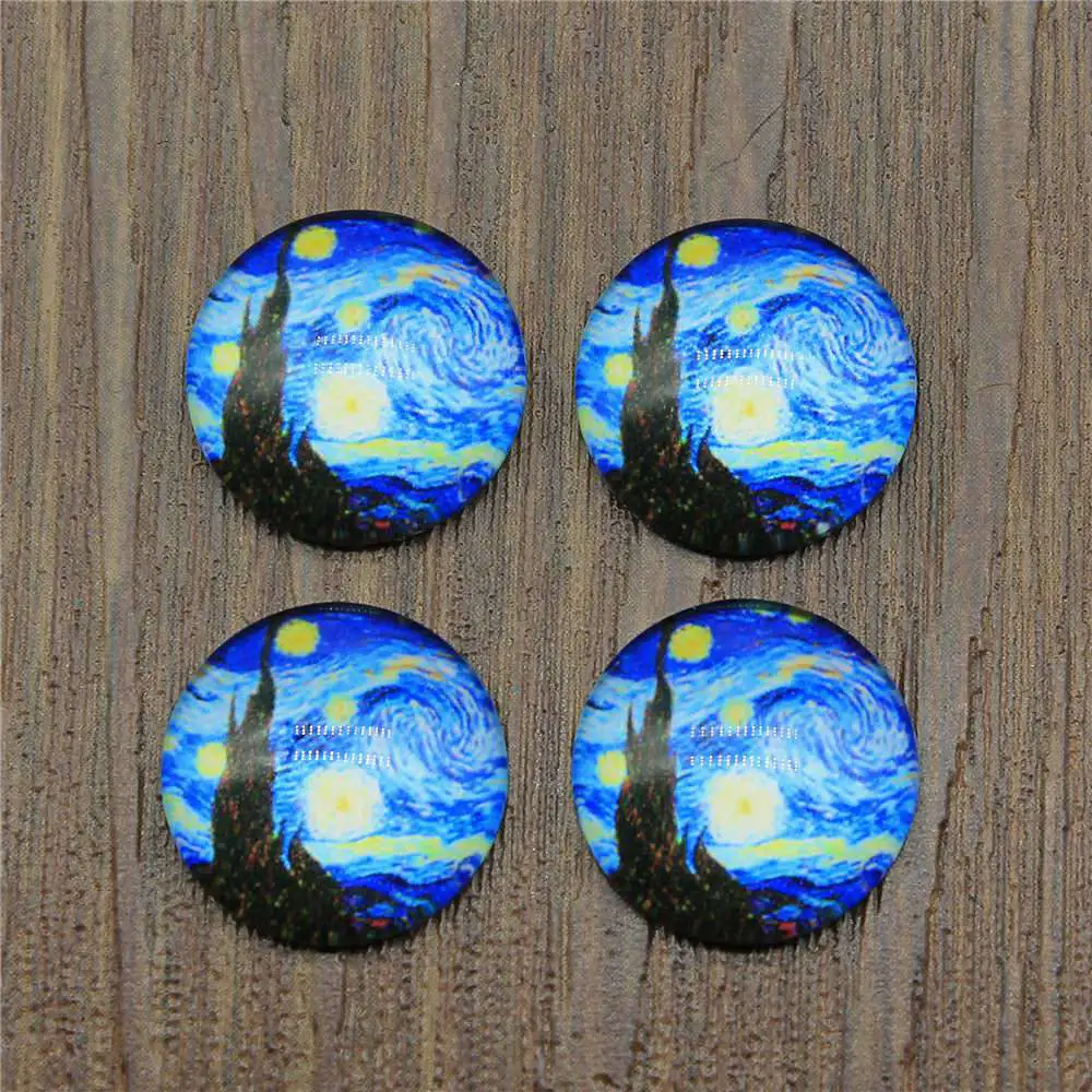 30mm25mm20mm18mm16mm14mm12mmVanGoghStarrySkyGlassCabochonsHandmadeRoundGlassCabochonsForJewelryMaking
30mm25mm20mm18mm16mm14mm12mmVanGoghStarrySkyGlassCabochonsHandmadeRoundGlassCabochonsForJewelryMaking