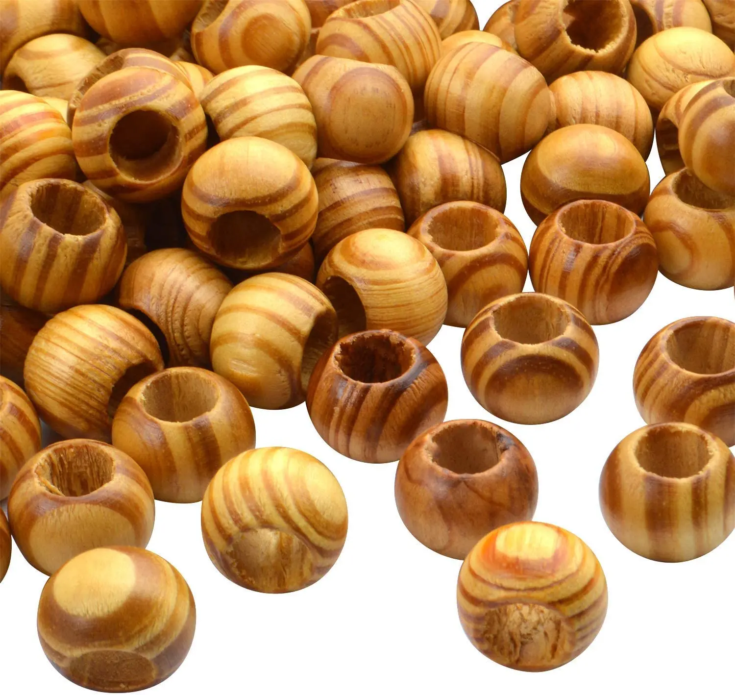 120pcs 20mm Natural Round Pine Wood Stripe Beads Wooden Spacer Beads with 10mm Large Hole for DIY Jewelry Making Supplies Decor
120pcs 20mm Natural Round Pine Wood Stripe Beads Wooden Spacer Beads with 10mm Large Hole for DIY Jewelry Making Supplies Decor