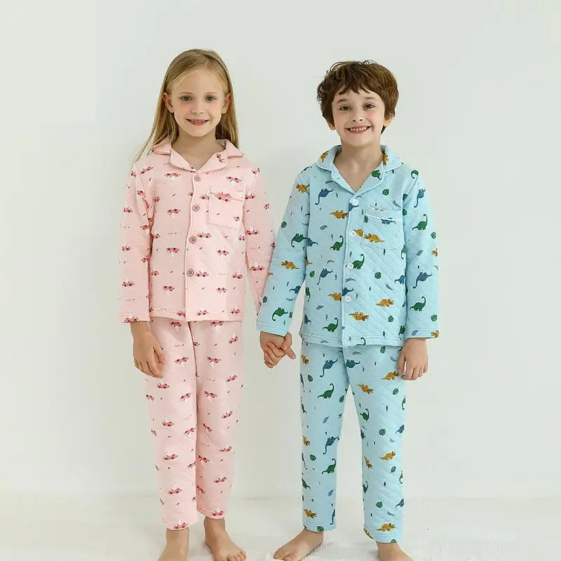 Children's Pajamas Set Warm Thick Cotton Kids Homewear Clothes Set Autumn And Winter Long Sleeve Boys And Girls Sleepwear Pajama
Children's Pajamas Set Warm Thick Cotton Kids Homewear Clothes Set Autumn And Winter Long Sleeve Boys And Girls Sleepwear Pajama