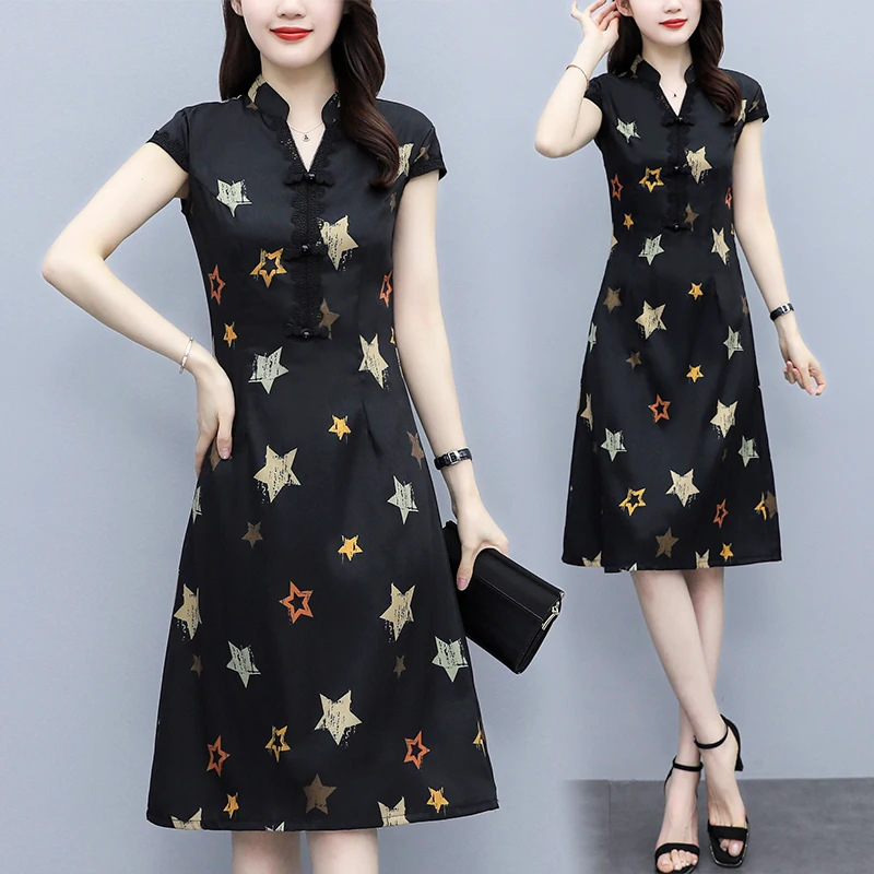 Улучшенная cheongsam размера плюс M-4XL 2021 Летний Новый в китайском стиле «Вестерн» стильное платье
Улучшенная cheongsam размера плюс M-4XL 2021 Летний Новый в китайском стиле «Вестерн» стильное платье
