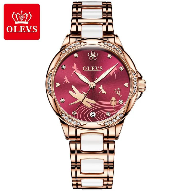 Olevs Brand Watch Women's Automatic Mechanical Watch Ceramic Steel Belt Waterproof Women's Watch
Olevs Brand Watch Women's Automatic Mechanical Watch Ceramic Steel Belt Waterproof Women's Watch