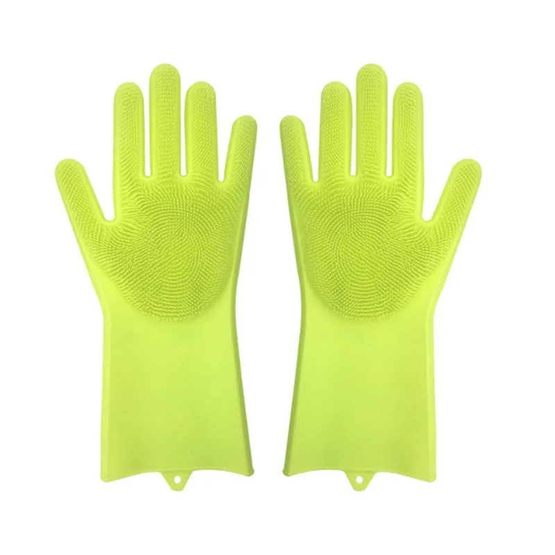 Food Grade Dishwashing Gloves Silicon Dishes cleaning Gloves with Cleaning Brush Kitchen Wash Housekeeping scrubbing gloves
Food Grade Dishwashing Gloves Silicon Dishes cleaning Gloves with Cleaning Brush Kitchen Wash Housekeeping scrubbing gloves