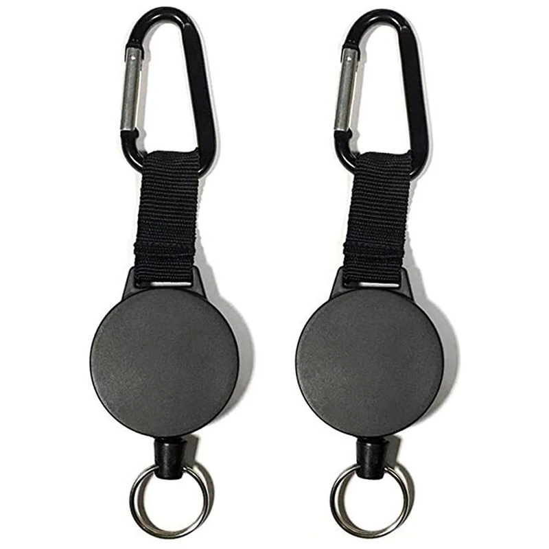 AU42 -2 PCS Retractable Badge Holder Scroll High Elasticity Retractable Keychain Carabiner Fixing Clip Easy-Pull Carabiner
AU42 -2 PCS Retractable Badge Holder Scroll High Elasticity Retractable Keychain Carabiner Fixing Clip Easy-Pull Carabiner