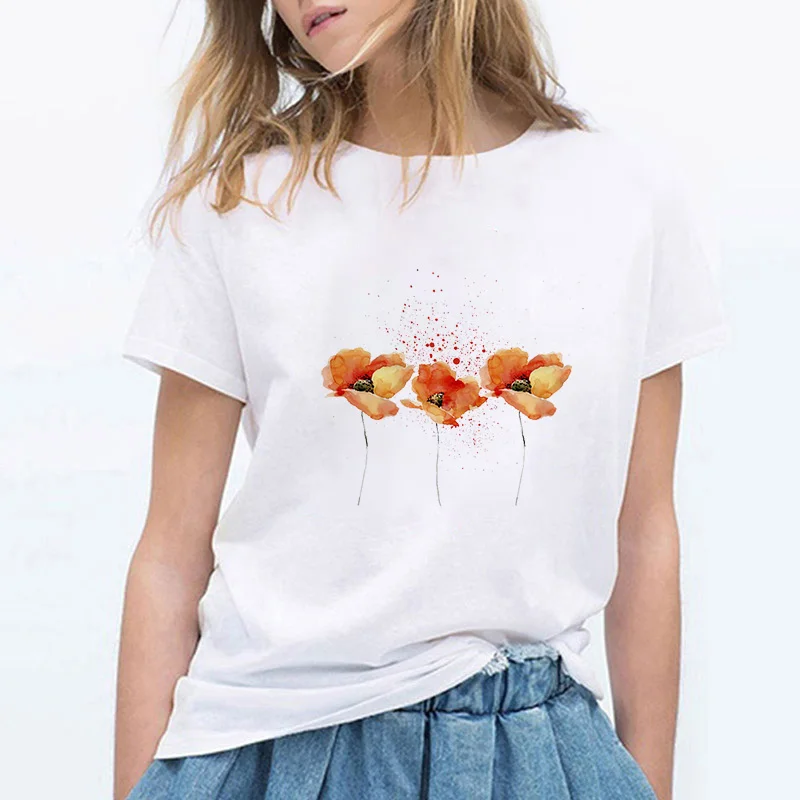 Summer T-shirt Aesthetic Flower graphic t shirt Ladies Fashion Top Female Casual Tees Short Sleeve t-shirt Women t shirt women
Summer T-shirt Aesthetic Flower graphic t shirt Ladies Fashion Top Female Casual Tees Short Sleeve t-shirt Women t shirt women