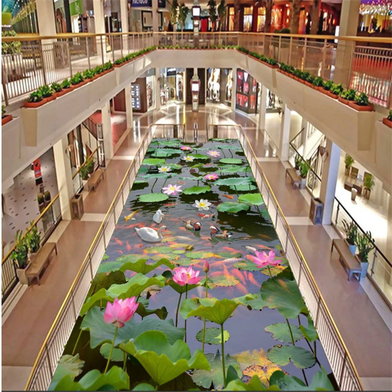 BEIBEHANG Large custom flooring lotus pond 3d living room bedroom study bathroom floor thickening waterproof non-slip
BEIBEHANG Large custom flooring lotus pond 3d living room bedroom study bathroom floor thickening waterproof non-slip