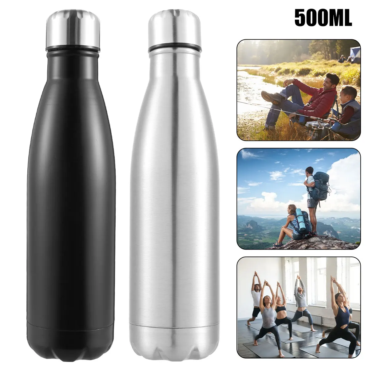 17 Oz Insulated Water Bottles Sleek Leak Proof Reusable Sport Bottle Cup BPA-Free Stainless Steel Water Bottles Keeps Hot & Cold
17 Oz Insulated Water Bottles Sleek Leak Proof Reusable Sport Bottle Cup BPA-Free Stainless Steel Water Bottles Keeps Hot & Cold