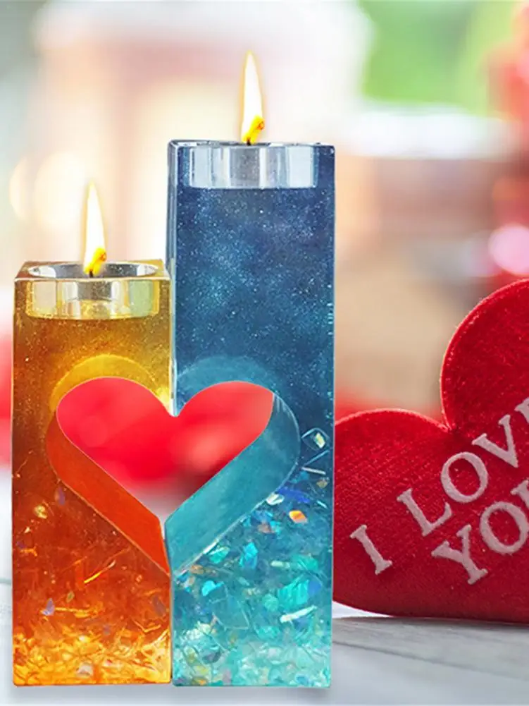 DIY Crystal Epoxy Resin Mold Valentine's Day Heart Shaped Rectangle Candle Holder Storage Box Silicone Mold
DIY Crystal Epoxy Resin Mold Valentine's Day Heart Shaped Rectangle Candle Holder Storage Box Silicone Mold
