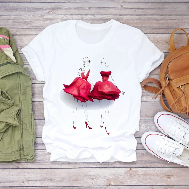 Womens T-shirts Cartoon Printing 90s Cute Floral Ladies Flower Lady Floral Women Print Ladies Top T Graphic Female Tee T-Shirt
Womens T-shirts Cartoon Printing 90s Cute Floral Ladies Flower Lady Floral Women Print Ladies Top T Graphic Female Tee T-Shirt