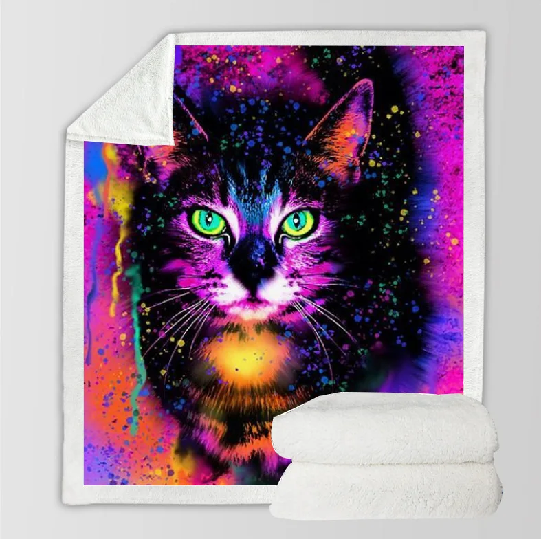 Cartoon animal throw blanket gift for kids Creativity Bedspread Color cat tiger Sherpa blanket winter warm sofa cover
Cartoon animal throw blanket gift for kids Creativity Bedspread Color cat tiger Sherpa blanket winter warm sofa cover