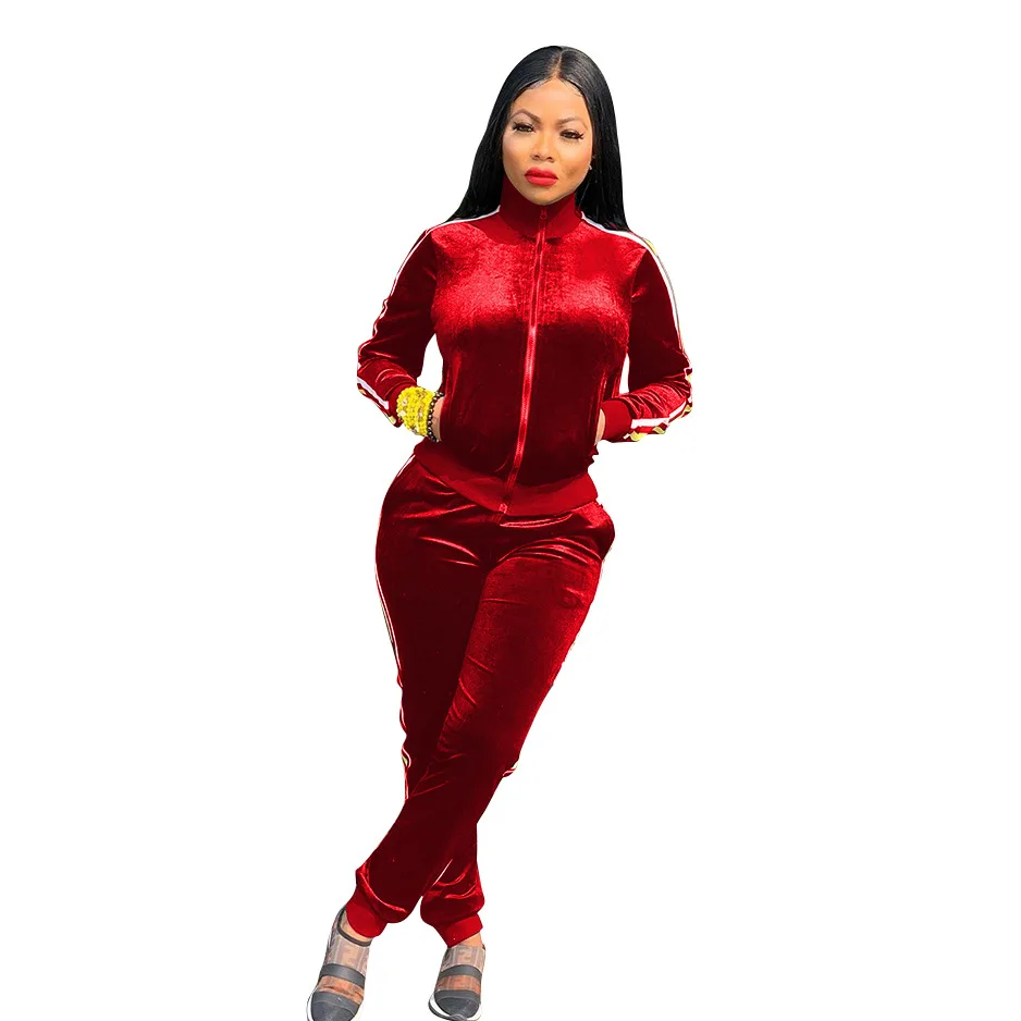 Zoctuo Velvet 2 Two Piece Set Zipper Women'S Set Tracksuits Stand Collar Coats High Waist Pants Set Suit Autumn Fashion Outfits
Zoctuo Velvet 2 Two Piece Set Zipper Women'S Set Tracksuits Stand Collar Coats High Waist Pants Set Suit Autumn Fashion Outfits