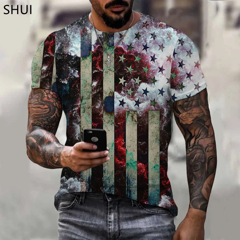 American Flag 3D Print Shirt Men Fashion Casual Breathable Short Sleeve Shirt Oversized O-Neck Shirt
American Flag 3D Print Shirt Men Fashion Casual Breathable Short Sleeve Shirt Oversized O-Neck Shirt