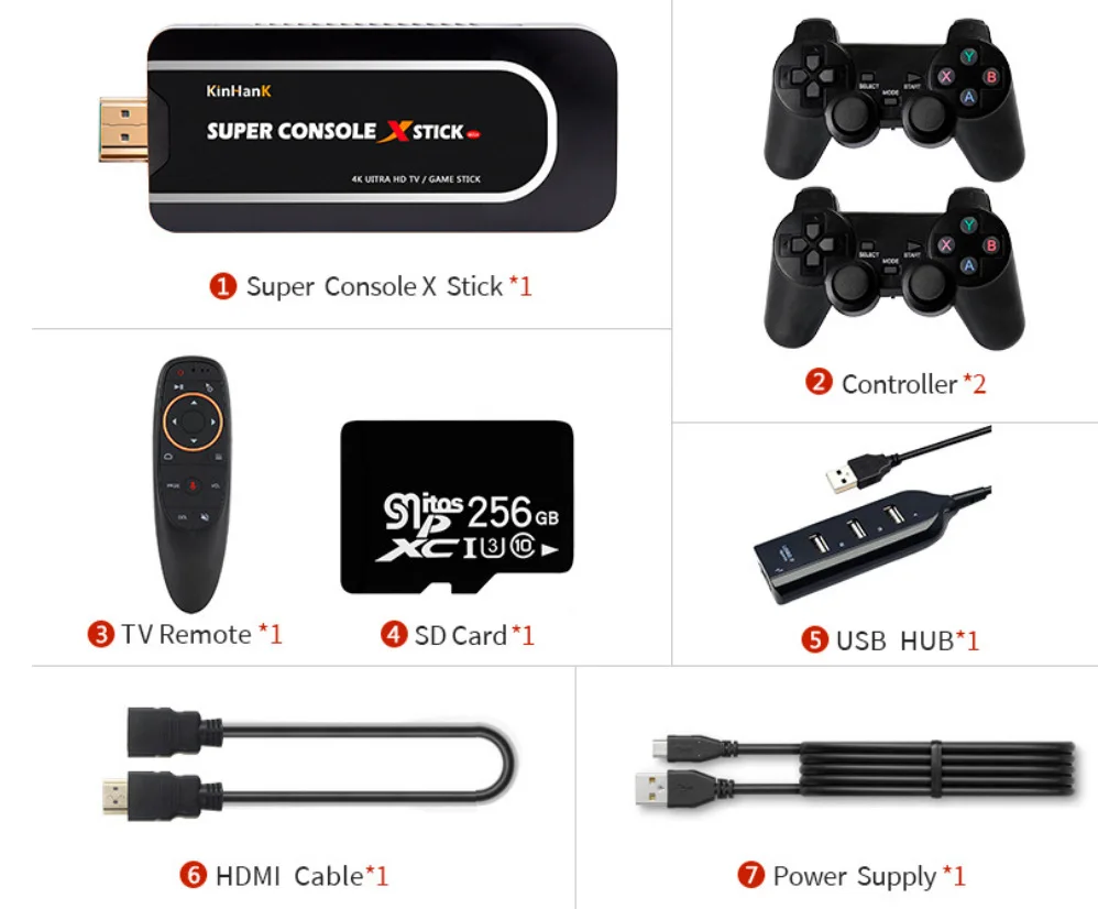 Retro Handheld Console Super Console X Stick Video Game Console Emulator Met 50000 + Games Dubbele Controller Speler 4K 64 Bit
Retro Handheld Console Super Console X Stick Video Game Console Emulator Met 50000 + Games Dubbele Controller Speler 4K 64 Bit