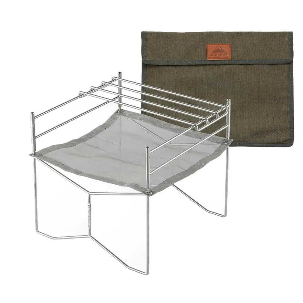 Outdoor Foldable Stainless Steel Mesh Firewood Furnace Burn Pit Stand Carbon Heating Stove Rack Platform Charcoal Camping Tools
Outdoor Foldable Stainless Steel Mesh Firewood Furnace Burn Pit Stand Carbon Heating Stove Rack Platform Charcoal Camping Tools