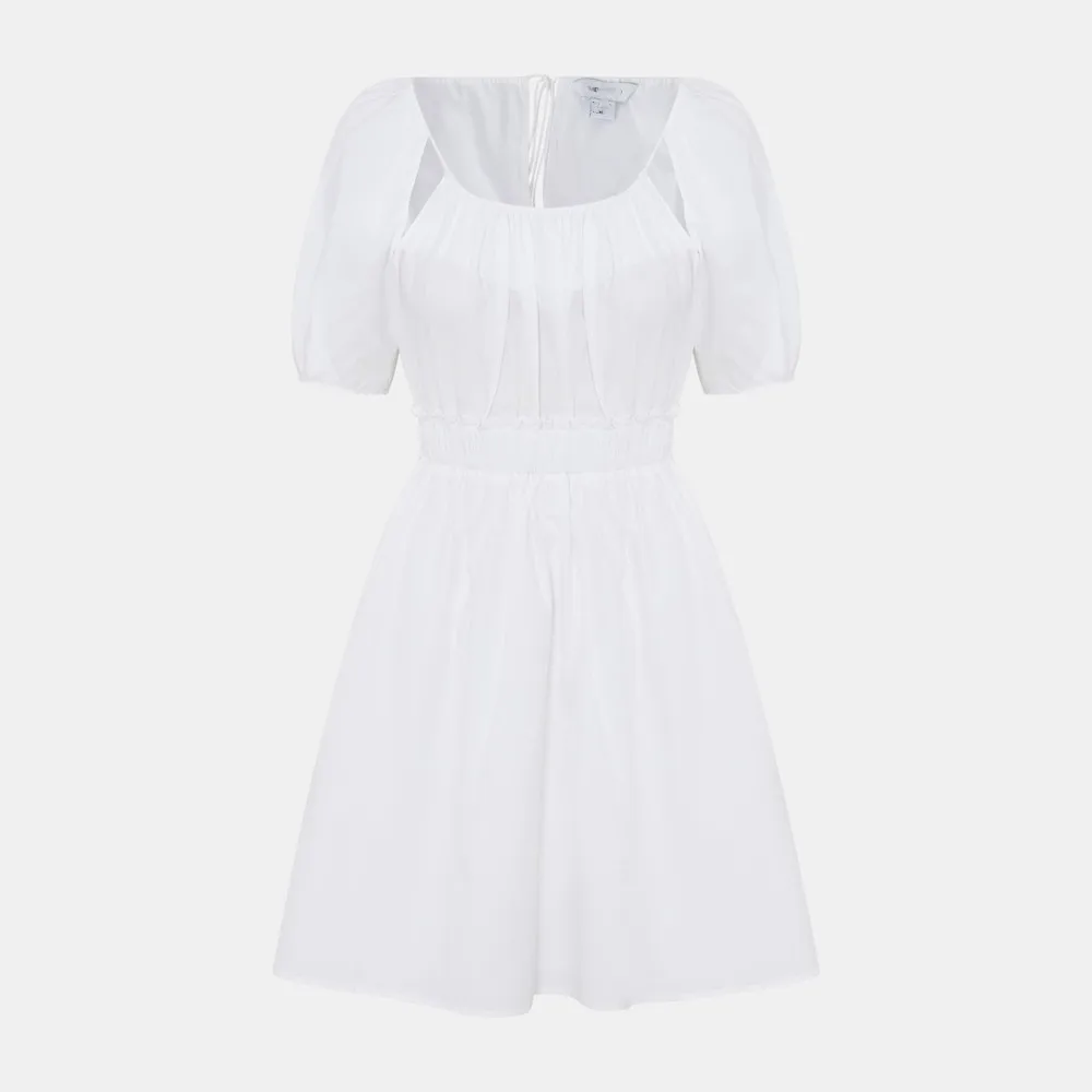 Korean style square collar sweet design ladies summer white cotton casual dress
Korean style square collar sweet design ladies summer white cotton casual dress