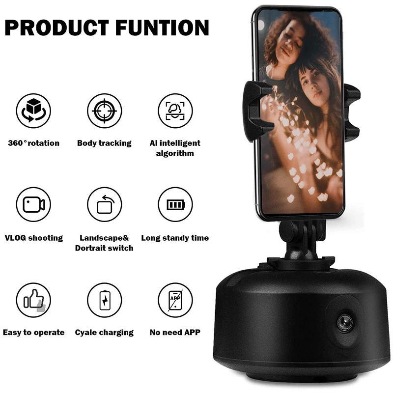 360 Fahrenheitace Tracking Holder for Live Stream Auto Tracking Selfie Stick Cell Phone Smart Tracking for Facebook Live 
360 Fahrenheitace Tracking Holder for Live Stream Auto Tracking Selfie Stick Cell Phone Smart Tracking for Facebook Live