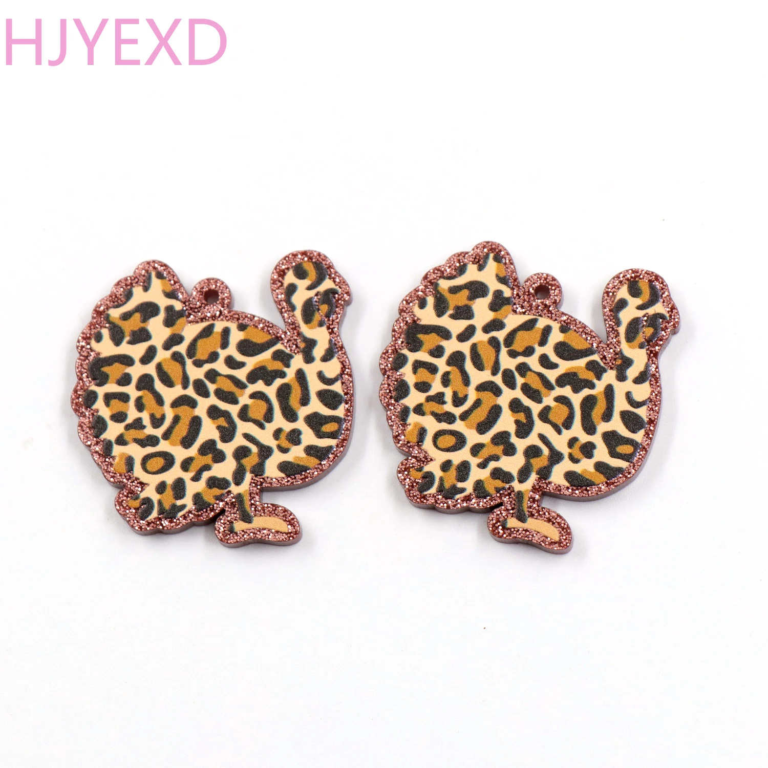 (10pcs) Christmas Turkey For Earrings Leopard Print Laser Cut Glitter Acrylic Jewelry Accessories
(10pcs) Christmas Turkey For Earrings Leopard Print Laser Cut Glitter Acrylic Jewelry Accessories