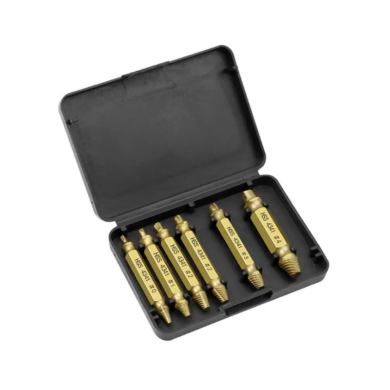 6pcs Damaged Screw Extractor Speed Out Drill Bits Removal Tool Broken Bolt Remover Deburrer Set G8TB
6pcs Damaged Screw Extractor Speed Out Drill Bits Removal Tool Broken Bolt Remover Deburrer Set G8TB