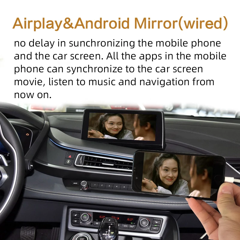 Sinairyu WIFI беспроводной Apple Carplay для BMW NBT i8 2014-2018 Car Play Android автозеркальная модификация