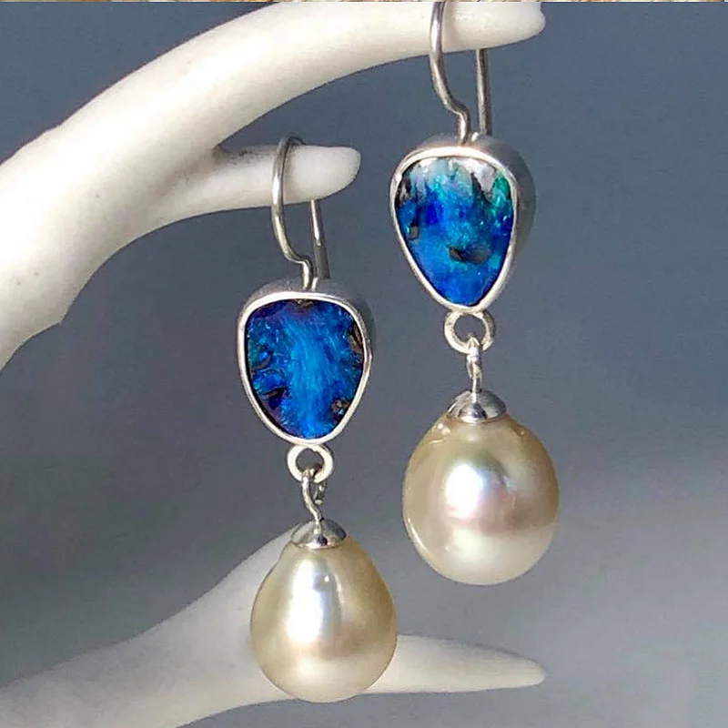 2021 Summer Newest Ocean Blue Opal Drop Earring For Women Vintage Boho White Pearl Statement Dangle Earrings Wholesale
2021 Summer Newest Ocean Blue Opal Drop Earring For Women Vintage Boho White Pearl Statement Dangle Earrings Wholesale