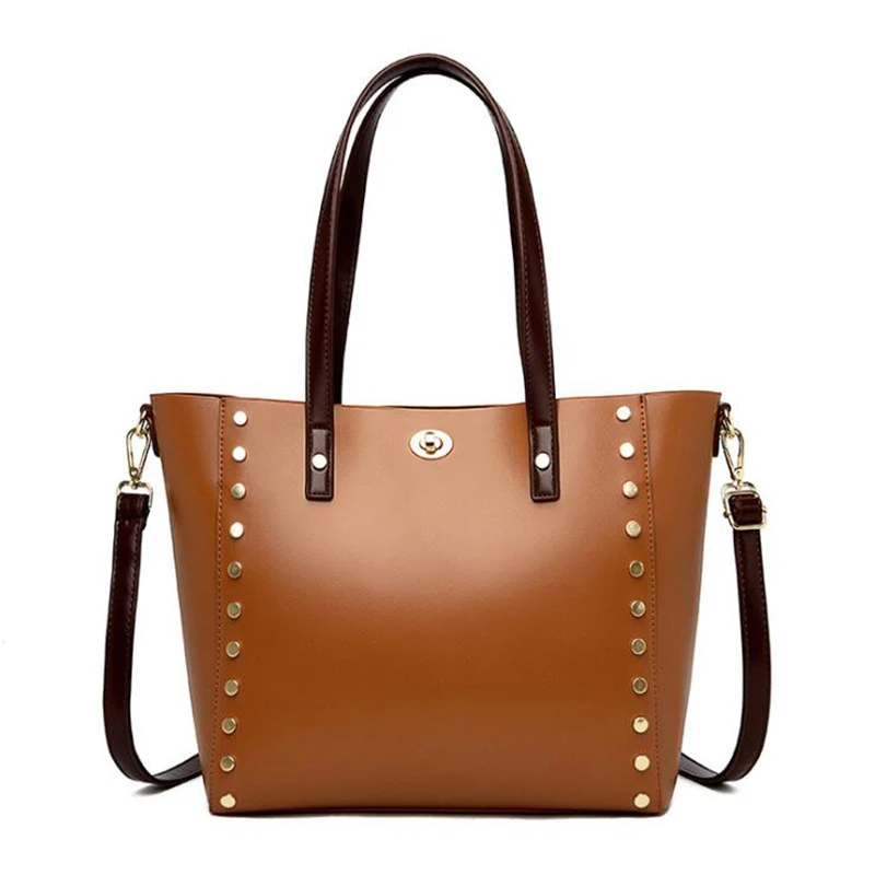 Women Designer Handbags Famous Brands Luxury Rivet Bucket Shape Vintage Shoulder Bag 2020 New Tote High Capacity Bags
Women Designer Handbags Famous Brands Luxury Rivet Bucket Shape Vintage Shoulder Bag 2020 New Tote High Capacity Bags
