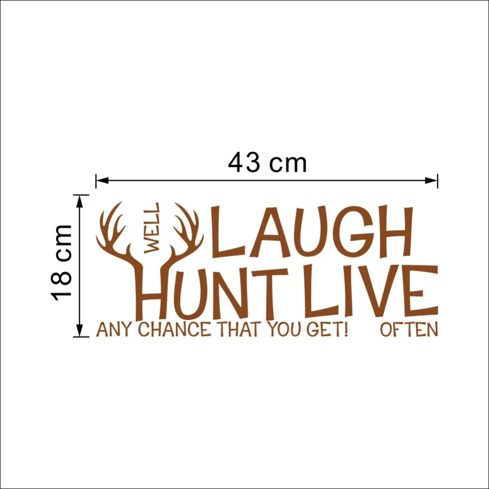"Live Laugh Hunt Deer " Wall Decals Quotes /PVC Removable Art Home Wall Stickers/Room Wall Decor
"Live Laugh Hunt Deer " Wall Decals Quotes /PVC Removable Art Home Wall Stickers/Room Wall Decor