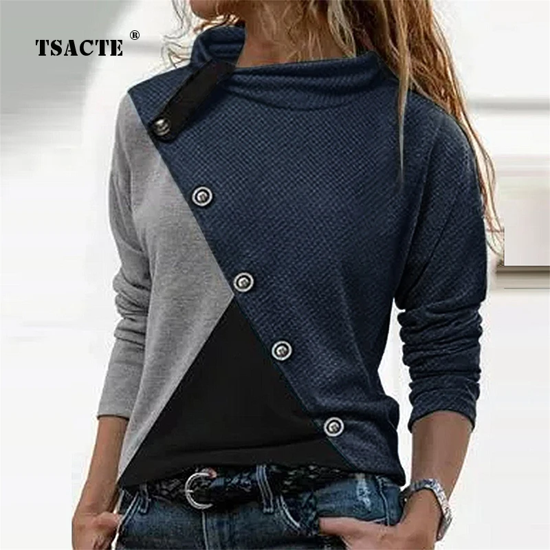 Spring Fashion New Waffle Stitching Casual High Collar Button Sport Sweater Fall Long-Sleeve Vintage Top Commute Women's Clothes
Spring Fashion New Waffle Stitching Casual High Collar Button Sport Sweater Fall Long-Sleeve Vintage Top Commute Women's Clothes