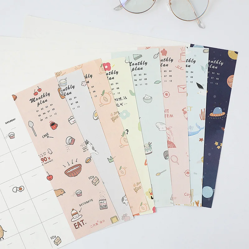 48 Sheets Cartoon Plan Book Self-filled Weekly/Monthly Calendar Notebook Self-discipline Daily Time Management Schedule
48 Sheets Cartoon Plan Book Self-filled Weekly/Monthly Calendar Notebook Self-discipline Daily Time Management Schedule