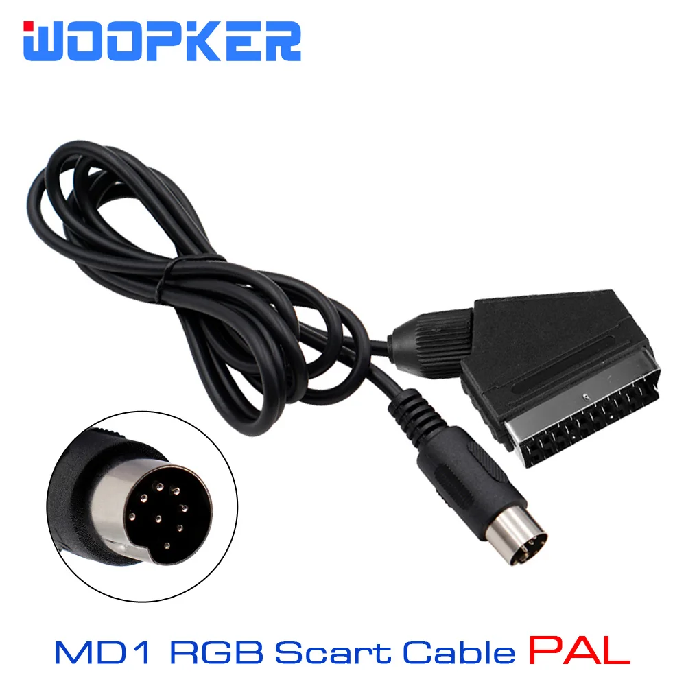 1.8M RGB Scart Cable for SEGA MD1 Audio Video Cables Genesis 1 Console Connector PAL Version 6ft Game Accessories
1.8M RGB Scart Cable for SEGA MD1 Audio Video Cables Genesis 1 Console Connector PAL Version 6ft Game Accessories
