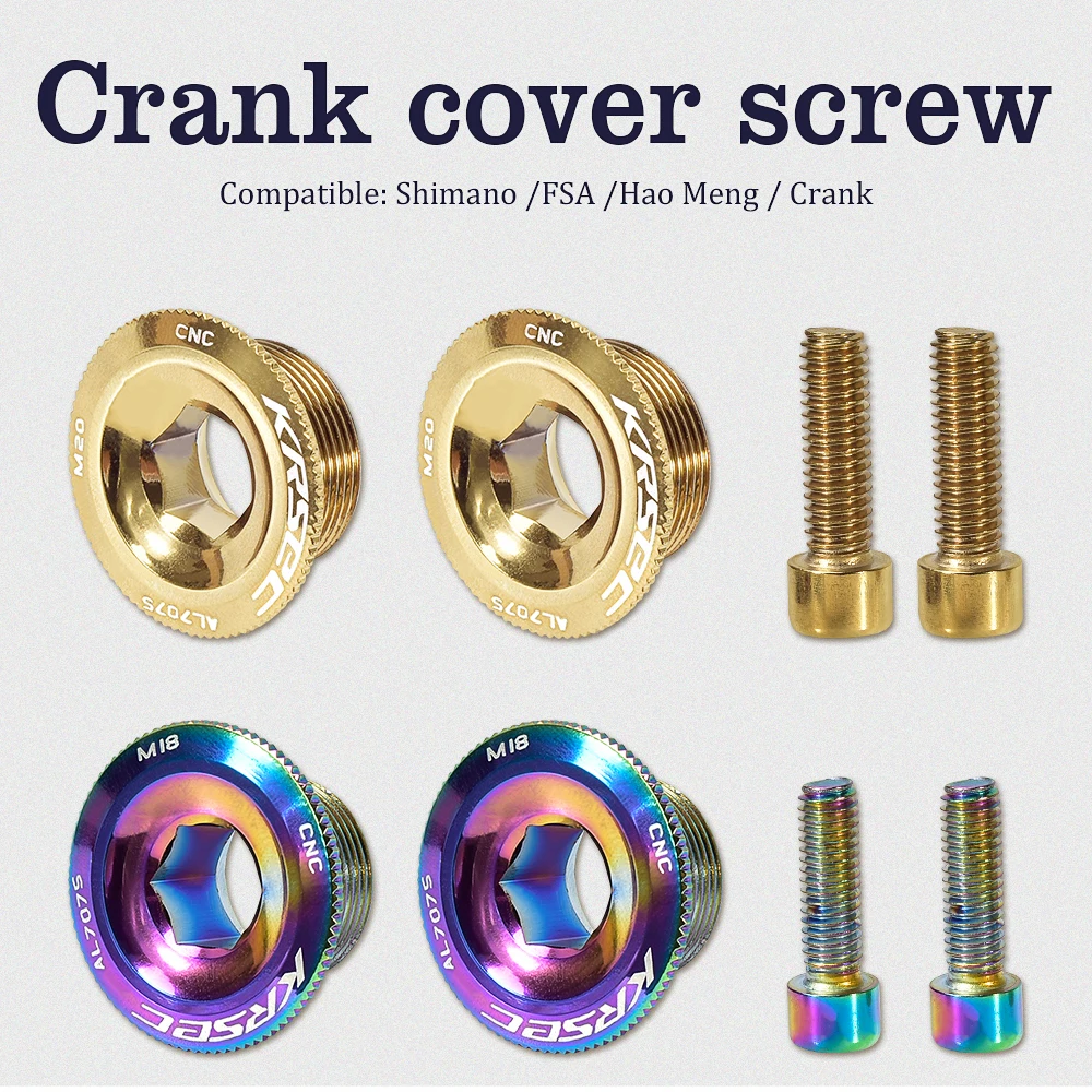 

Bicycle Crank M15 M18 M20 Arm Bolt Titanium Mountain Road Bike Bottom Bracket Cap Chainwheel Crankset Screw BB Axis Screws