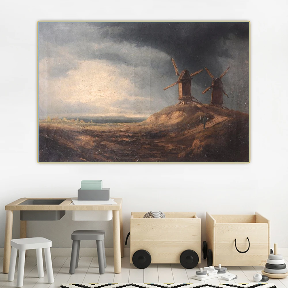 Citon John Constable《Storm clouds above two windmills》Canvas Art Oil painting Picture Backdrop Wall Decor Home Decoration
Citon John Constable《Storm clouds above two windmills》Canvas Art Oil painting Picture Backdrop Wall Decor Home Decoration