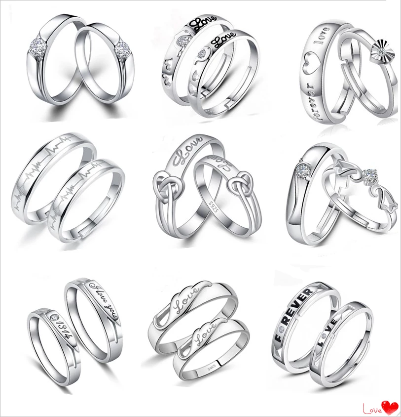1 Pair Crown Crystal Couple Rings For Women Men Wedding Silvery Opening Ring Engagement Adjustable Rings For Female Promise Ring 
1 Pair Crown Crystal Couple Rings For Women Men Wedding Silvery Opening Ring Engagement Adjustable Rings For Female Promise Ring