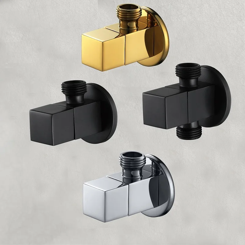 Toilet water heater washing machine black brass triangle valve hot and cold water switch stop valve
Toilet water heater washing machine black brass triangle valve hot and cold water switch stop valve