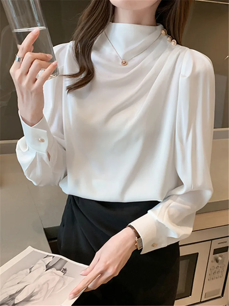 Chikichi Satin Shirt Puff Sleeve 2021 Spring New Women's Chiffon Shirt Top Temperament Professional Blouse Women
Chikichi Satin Shirt Puff Sleeve 2021 Spring New Women's Chiffon Shirt Top Temperament Professional Blouse Women