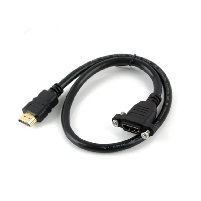HDMI 2.0 male to female panel mount extension Gold plated Cable 50cm/1m/1.5m | Электроника