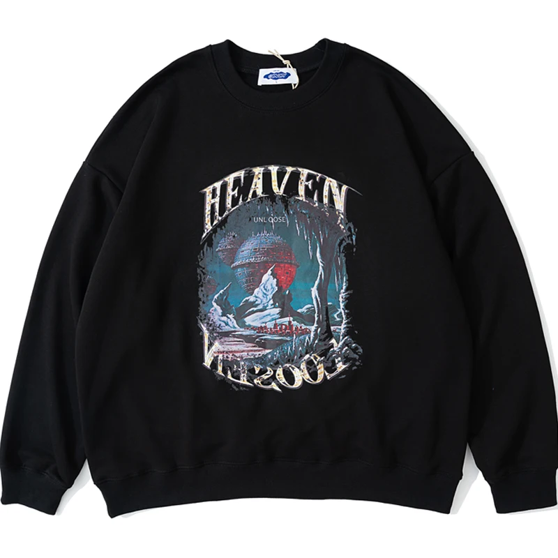 Men Pattern Printing Sweatshirt Couple Cotton Simple Harajuku Loose Round Neck Sweatshirt All-Match Oversized Lounge Wear Spring
Men Pattern Printing Sweatshirt Couple Cotton Simple Harajuku Loose Round Neck Sweatshirt All-Match Oversized Lounge Wear Spring