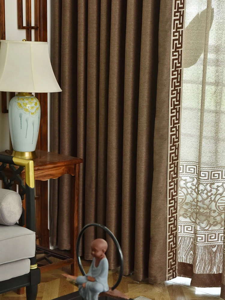 AS Modern Chinese Style Cotton and Linen Thickened High-end Atmosphere Home Decoration Curtains for Living Dining Room Bedroom
AS Modern Chinese Style Cotton and Linen Thickened High-end Atmosphere Home Decoration Curtains for Living Dining Room Bedroom