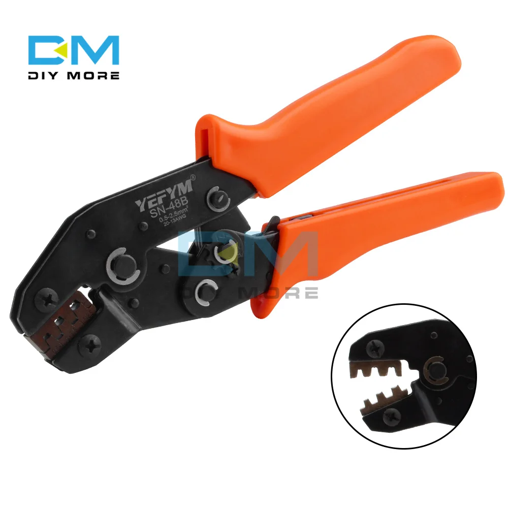 SN-48B Crimping Plier 0.5-2.5mm2 20-15AWG Plug Type Terminal Crimping Tool for Stripping Wires Multi-strand Sheathed Wires
SN-48B Crimping Plier 0.5-2.5mm2 20-15AWG Plug Type Terminal Crimping Tool for Stripping Wires Multi-strand Sheathed Wires