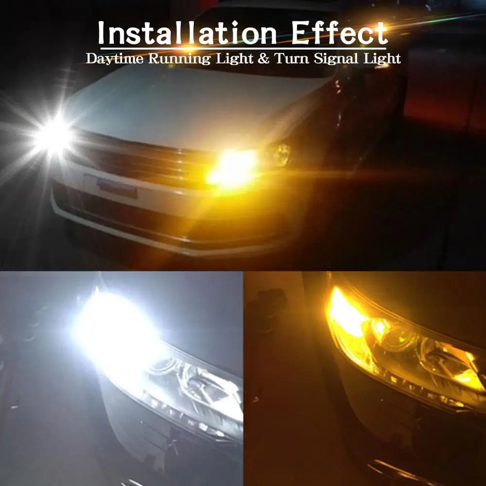 2Pcs White Amber Switchback T20 7443 W21/5W W21W LED Bulb T25 3157 3156 P27/7W Car Turn Signal DRL Daytime Running Light 12V
2Pcs White Amber Switchback T20 7443 W21/5W W21W LED Bulb T25 3157 3156 P27/7W Car Turn Signal DRL Daytime Running Light 12V