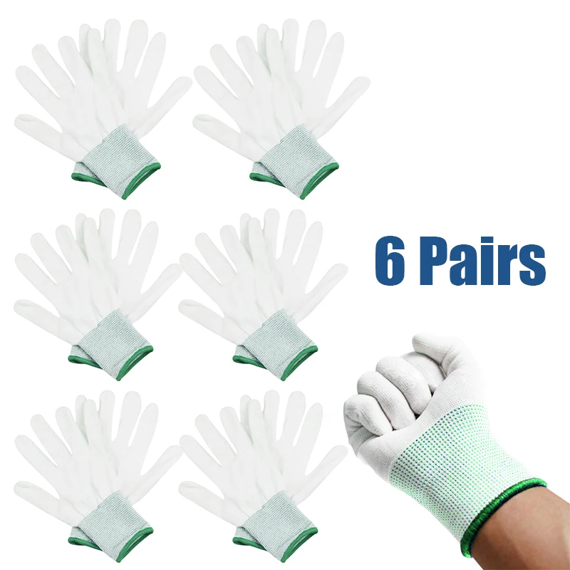 6 pairs Gloves White Window tinting Application Tool Complex Curve Car Wrap Cleaning Flexible Protection Nylon Outdoor
6 pairs Gloves White Window tinting Application Tool Complex Curve Car Wrap Cleaning Flexible Protection Nylon Outdoor