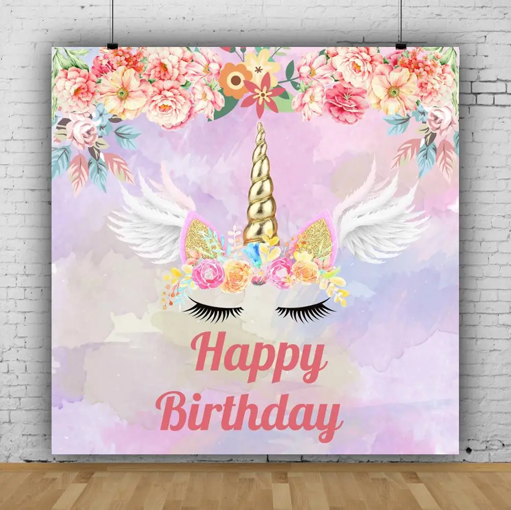 Rainbow Unicorn Birthday Backdrop Gold Glitter Unicorn Floral Party Decoration Background Party Banner Supplies Photocall Props
Rainbow Unicorn Birthday Backdrop Gold Glitter Unicorn Floral Party Decoration Background Party Banner Supplies Photocall Props