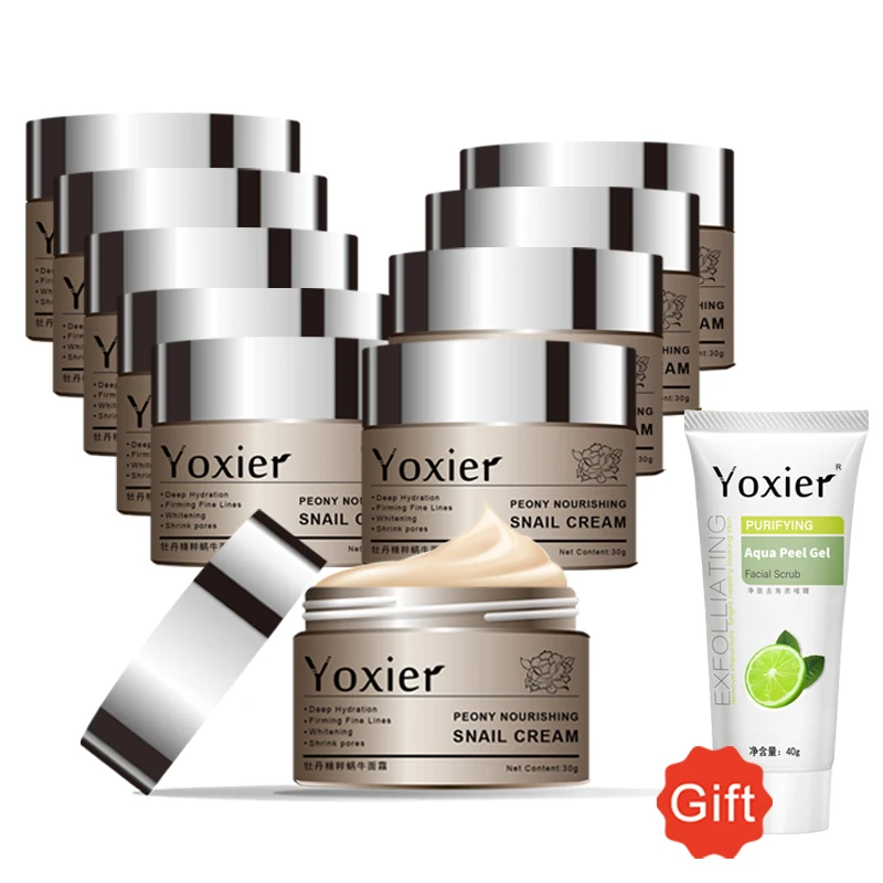 Yoxier Face Cream Anti-Wrinkle Nourish Repair Anti-Aging Acne Treatment Brighten Hyaluronic Acid Snail Peony Skin Care 10Pcs
Yoxier Face Cream Anti-Wrinkle Nourish Repair Anti-Aging Acne Treatment Brighten Hyaluronic Acid Snail Peony Skin Care 10Pcs