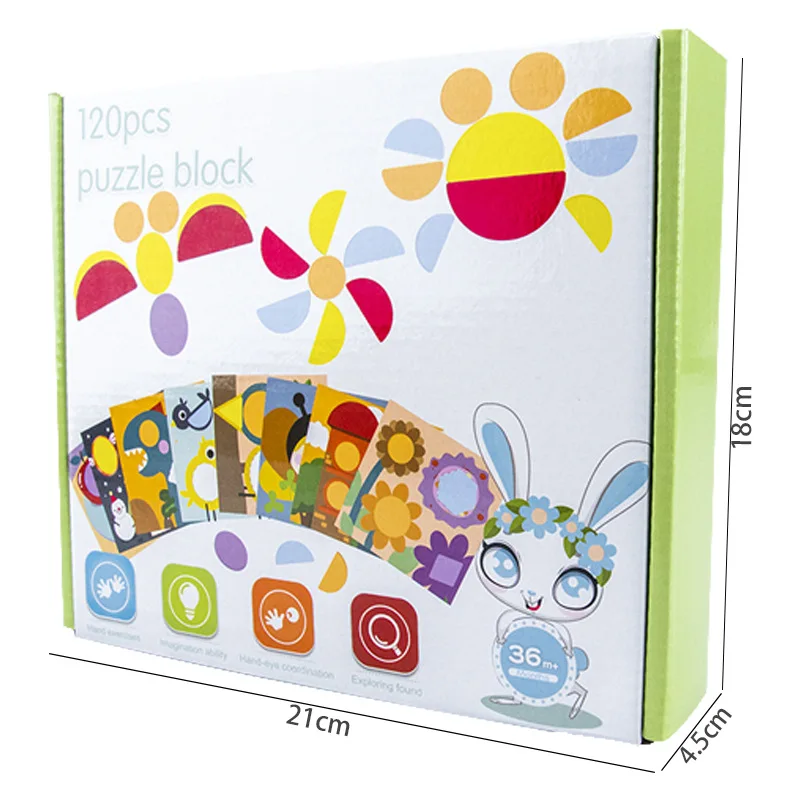 132pcs Creative Wooden Jigsaw Puzzle Board Game Set Toys for Children 3 Years Montessori Learning Baby Kids Educational Toys
132pcs Creative Wooden Jigsaw Puzzle Board Game Set Toys for Children 3 Years Montessori Learning Baby Kids Educational Toys