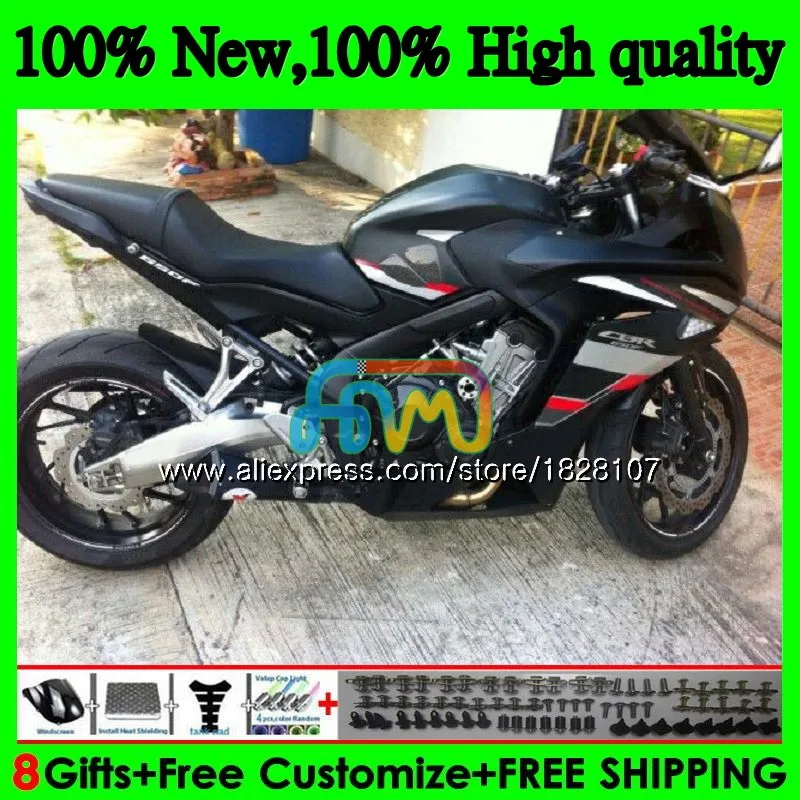 CBR-650F For HONDA CBR 650 F CBR650F 11 12 13 14 15 83BS.32 CBR650 Gloss black F CBR 650F 2011 2012 2013 2014 2015 2016 Fairing
CBR-650F For HONDA CBR 650 F CBR650F 11 12 13 14 15 83BS.32 CBR650 Gloss black F CBR 650F 2011 2012 2013 2014 2015 2016 Fairing