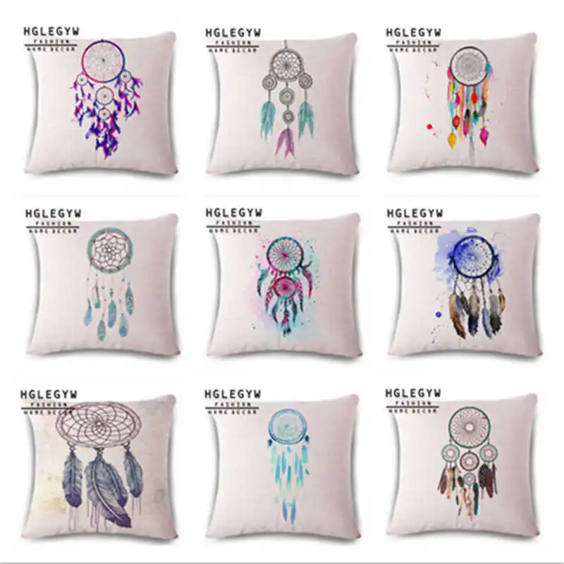 Vintage Feather Dreamcatcher Cotton Linen Pillow Case 18"Cushion Home Throw Cover Decor
Vintage Feather Dreamcatcher Cotton Linen Pillow Case 18"Cushion Home Throw Cover Decor