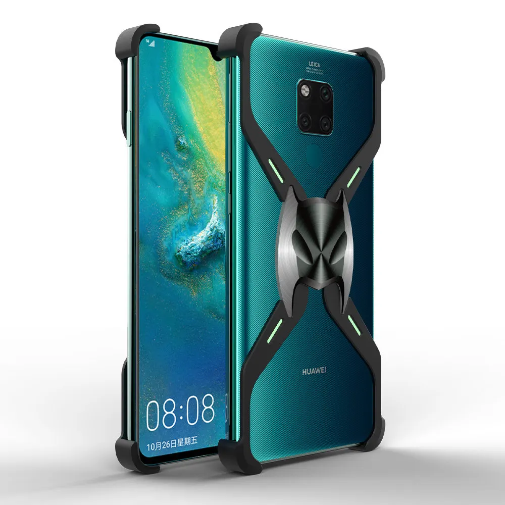 Фото Алюминиевый ударопрочный чехол для телефона Huawei P30 Pro металлическая Серебристая